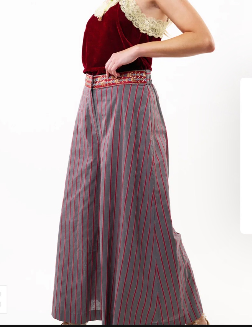 NWT Aratta Silent Journey- Striped Statement Pants - Picture 8 of 12